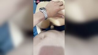 Em tiktoker xinh xắn lộ clip chơi địt không bao cùng anh ny