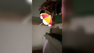 Hai em địt nhau hăng quá đứng ngoài cửa sổ quay lén mà cũng không hay biết