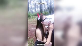 Đưa nhau lên núi địt đổi gió vú to lồn múp bắn tinh đầy lồn dâm đãng