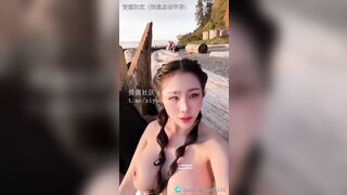 Đón bình minh trên biển cùng e dâm nữ vú bự xinh đẹp bú cu show lồn public cho mn xem