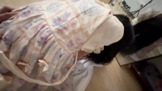 bé học sinh 2k8 phong cách lolita bị anh họ địt xuốt ngày