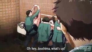 Hentai - College Public Bathroom Fuck-Holes