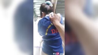 Public Chịch trong cà phê võng em sugar baby sinh viên Đại học Kinh tế Công nghiệp Lo