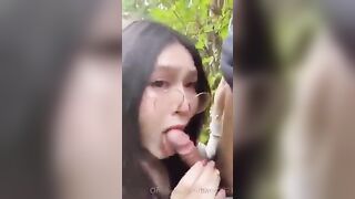 Gái Xinh kính cận cho lão già Bóp Vú Đjt ko Bao thử Mùi Vị Phụ Nữ