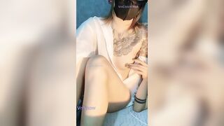 Em idol MMlive chipmun xăm trổ rủ con bạn thân lồn hồng livestream show móc và cái kế 5