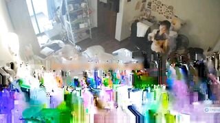 Hack cam phòng ngủ quay lén em học sinh mới lớn thay đồ p2