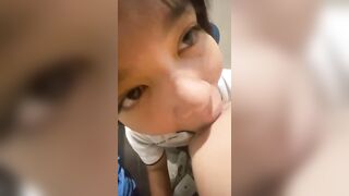Cho con bạn thân tomboy bú vú khủng sướng tê người