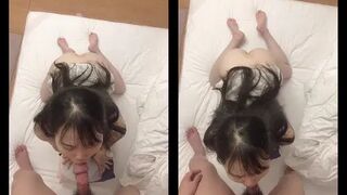 Em lao vào bú cu anh như hổ đói khi vừa cởi quần ra mặc anh quay phim 2