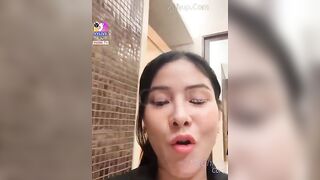 Em Hà My (mn_hamy) MissVogue mặc nguyên bộ đồ lưới trốn vào toilet thủ dâm chiều lòng