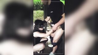 Dâm đãng cặp đôi ra công viên bú cu địt nhau vú bự rên sướng vcl