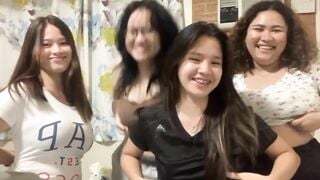 4 con đĩ dâm khoe vú khủng hàng ngon dâm đãng kích thích
