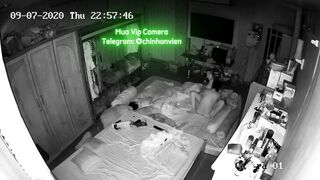 Hack Camera Vợ Chồng Lén Địt Nhau Lúc Con Ngủ