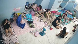 Vietnamese KTV staff shared room
