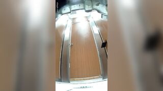 Spying asian teen pissing in bar 3