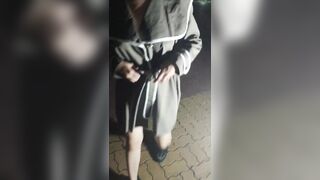 con ghệ đam đãng ra công viêng cởi chuồng show lồn