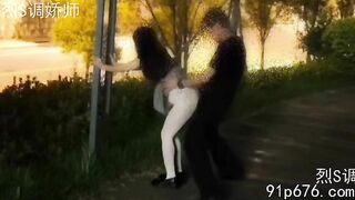 đôi nam nữ rủ nhau doggy bên ngoài chung cư
