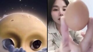 Trả kèo tiktok Dùng Lồn Bóp Nát Quả trứng