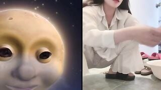 Trả kèo tiktok Lấy Bàn chảy Chà Khe Lồn Ướt Cả quần