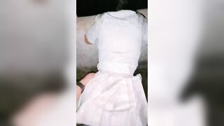 lên sân thượng địt nhau với bé học sinh loli