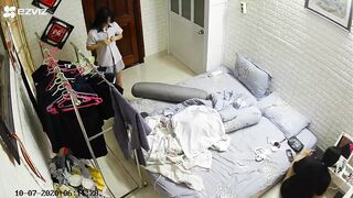 quay lén em học sinh mới nhú thay đồ đi học p2