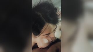 Cho em ny ngậm con cu chà bá