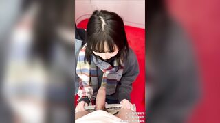 PupuWaifu dâm bú cặc a public trong phòng thay đồ khi đi mua đồ ở TTTM