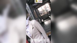 quay lén dưới váy em tiếp viên hàng không korean airline #2