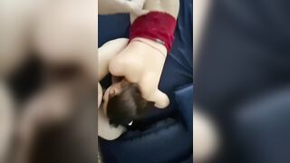 Chị hàng xóm rủ sang chồng chị đi vắng rồi