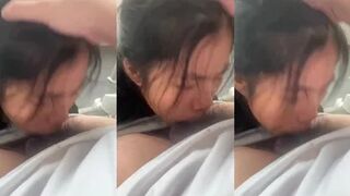 Em gái du học Singapore bị bạn trai ấn đầu ngay cầu thang