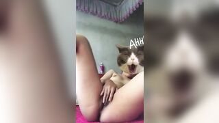 Gái xinh mình dây dâm đãng show dáng thủ dâm cho mấy anh sục - 3 (Teen, loli)