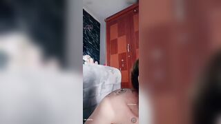 Phòng live show của idol tiktok Huỳnh Bảo Trân,em teen Việt dâm có cặp bưởi bự dâm p4
