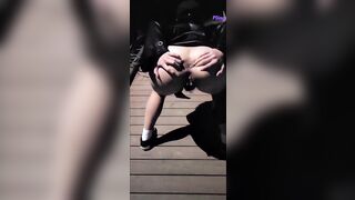 E Sinh viên Nửa đêm loli mình dây, Tự Bóp Vú Móc lồn thủ dâm ở công viên lồn rậm lông