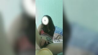 Bé rau quê ngồi tự quay video banh háng xoa cái lồn dâm đãng của mình cho a xem 3
