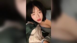 Call với bạn trai, Em Gái Xinh Ngây thơ Vú to Lộ vú Hồng hào