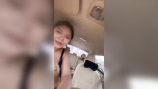 Gái xinh vú to lồn múp cưỡi cặc trai trong ô tô dâm đãng