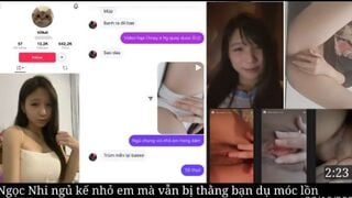 ngọc nhi 2k8 idol tiktaok vấn bị thằng bạn dụ móc lồn p1 2