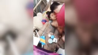 Nhỏ em họ 16 tuổi sáng sớm bị anh họ đè đụ muốn rách lồn luôn rồi.