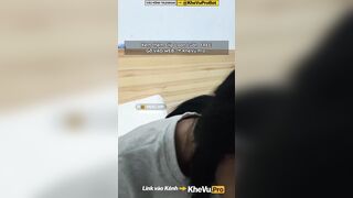 Địt Em Họ Học Sinh Lòn Non Em Nó Bắt Đeo Bao Mới Cho Địt