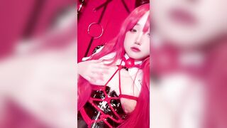 Nyanchan2k3 em teen cosplay vú bự cực dâm móc lồn ướt đâm p5