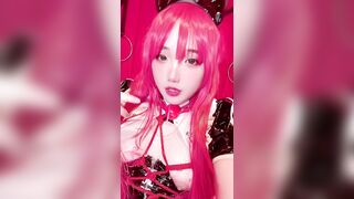 Nyanchan2k3 em teen cosplay vú bự cực dâm móc lồn ướt đâm p5