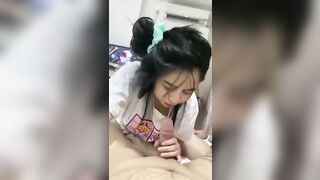 Buồn ngủ chồng bắt dây bú cu lút cán