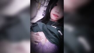 Genz non tơ tập tành show dú thủ dâm với dưa leo - 1 (Teen,loli)