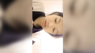 Genz non tơ tập tành show dú thủ dâm với dưa leo - 7