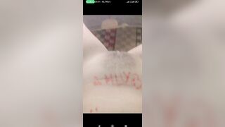 Call sex lấy son vẽ lên mu lồn cho a ny xem