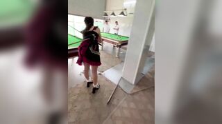 Bắn bida vs MBBG Hàng xóm, Mà cứ rình Tốc Váy Xem Quần lót Nứng vcl