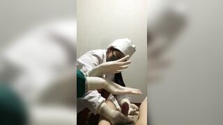Hiến tinh lâu ra nên được bé y tá bú cu