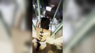 trước khi đi ăn tối thì ăn muốn chính trước vừa địt vừa ngắm phố phường