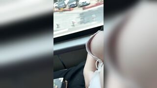 Gạ bóp vú em ghệ vú bự trắng múp khi đi xe khách về quê mở cả màn k che luôn