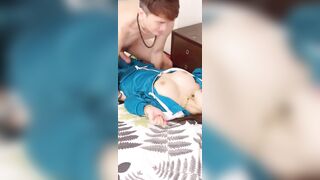 Dì họ xinh đẹp mặn mà trắng trẻo thế không bị thằng cháu đè đụ thật rất phí.