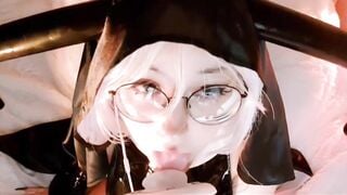 Em xinh kính cận làm ASMR liếm mút đeo tai nghe để cảm nhận nha anh em
